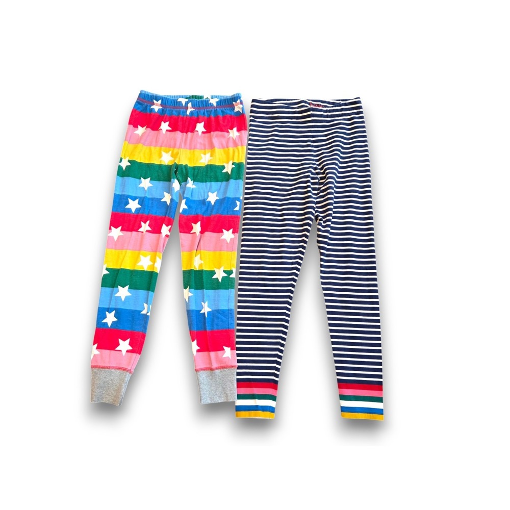 Mini Boden 2 Piece Leggings Pants Set Rainbow Striped Girls 11-12